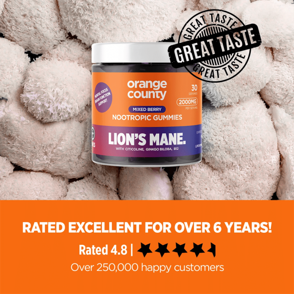 Orange County Lions Mane Nootropic Gummies - Vapestore Direct