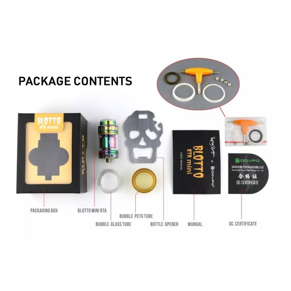 Dovpo x The Vaping Bogan Blotto Mini 23.3mm RTA - Vapestore Direct