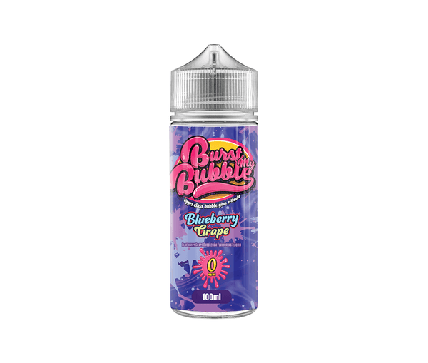 Blueberry Grape Bubblegum E-Liquid Shortfill By Burst My Bubble 100ml - Vapestore Direct