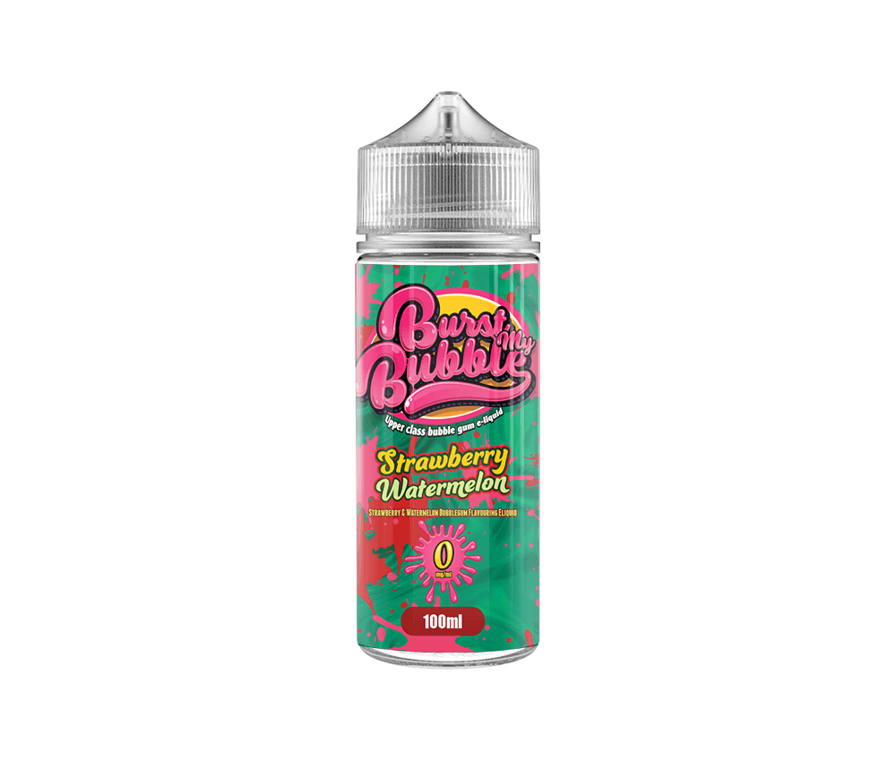 Strawberry Watermelon E-Liquid Shortfill By Burst My Bubble 100ml - Vapestore Direct