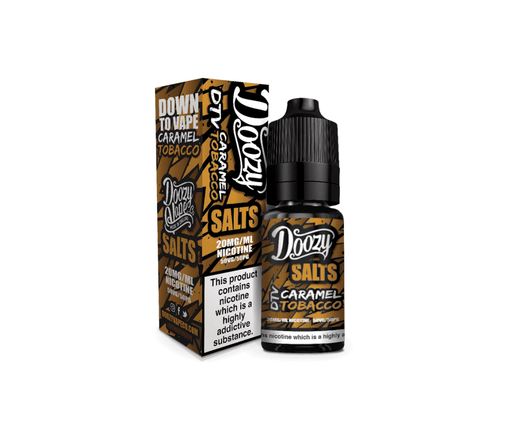 Caramel Tobacco E-Liquid Nicotine Salt By Doozy Vape 10ml - Vapestore Direct