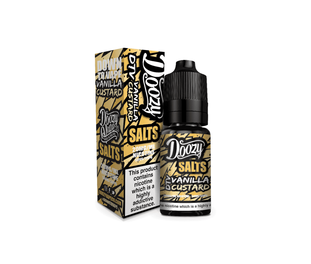 Vanilla Custard  E-Liquid Nicotine Salt By Doozy Vape 10ml - Vapestore Direct
