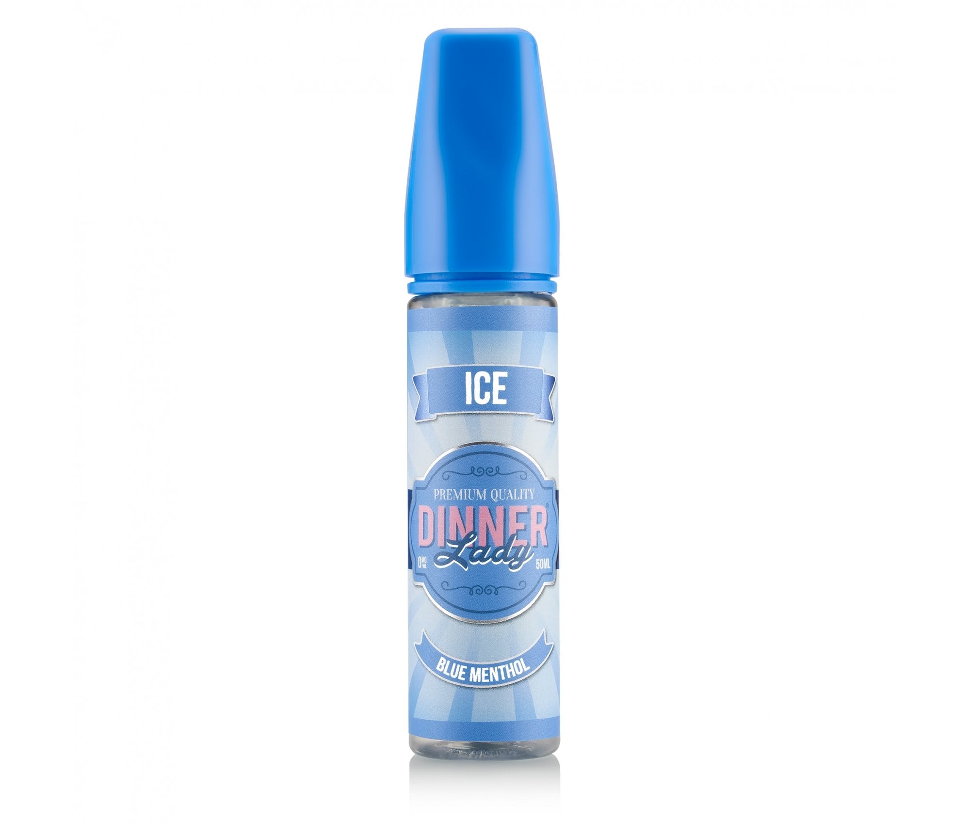 Blue Menthol E-Liquid Shortfill By Dinner Lady Ice 50ml - Vapestore Direct