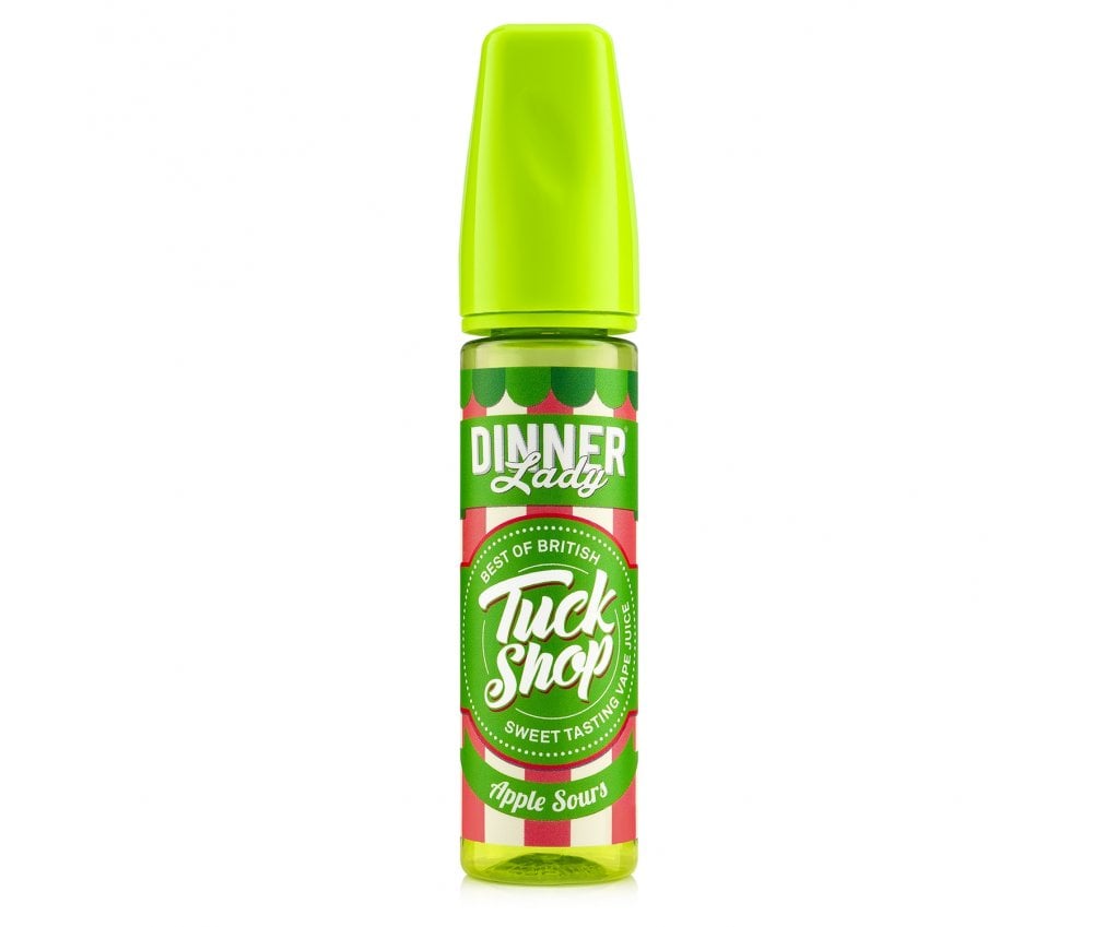 Apple Sours E-Liquid Shortfill By Dinner Lady Tuck Shop 50ml - Vapestore Direct