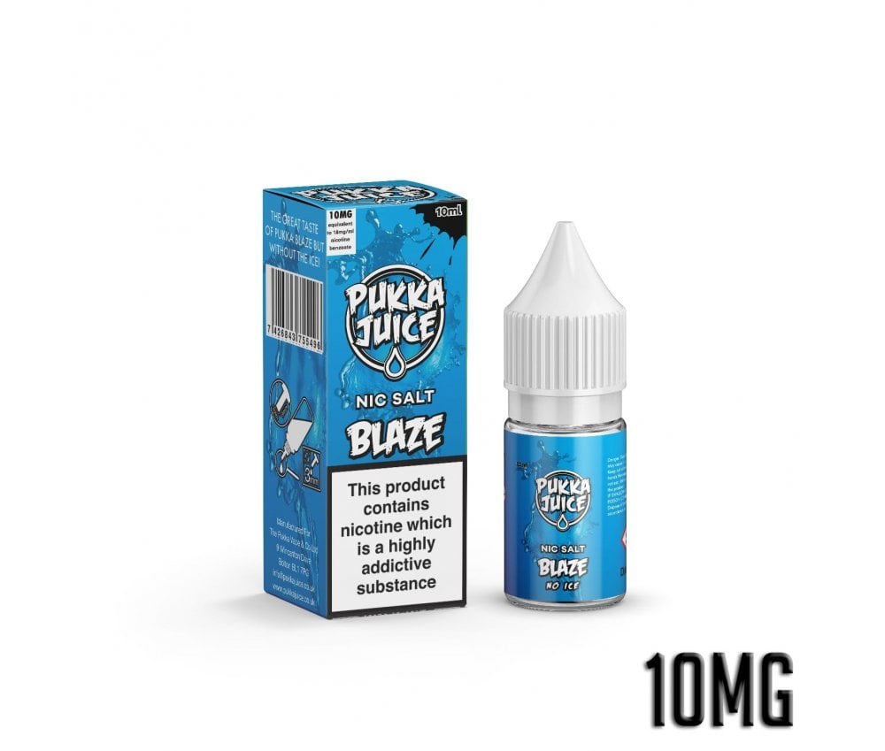 Blaze - No Ice E-Liquid Nicotine Salt By Pukka Juice 10ml - Vapestore Direct