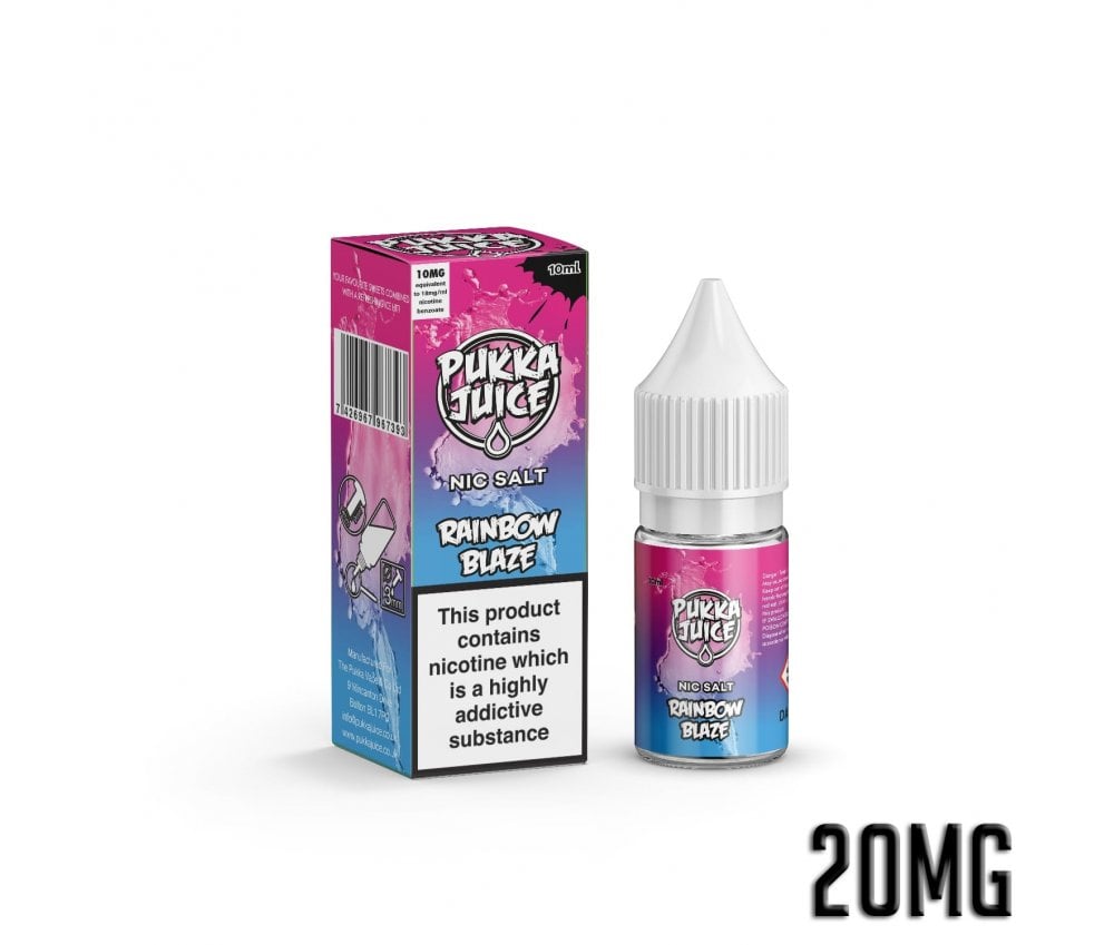 Rainbow Blaze E-Liquid Nicotine Salt By Pukka Juice 10ml - Vapestore Direct