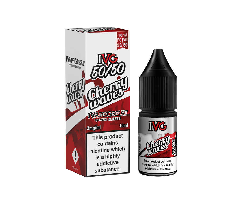 Cherry Wave 50/50 E-Liquid By IVG 10ml - Vapestore Direct