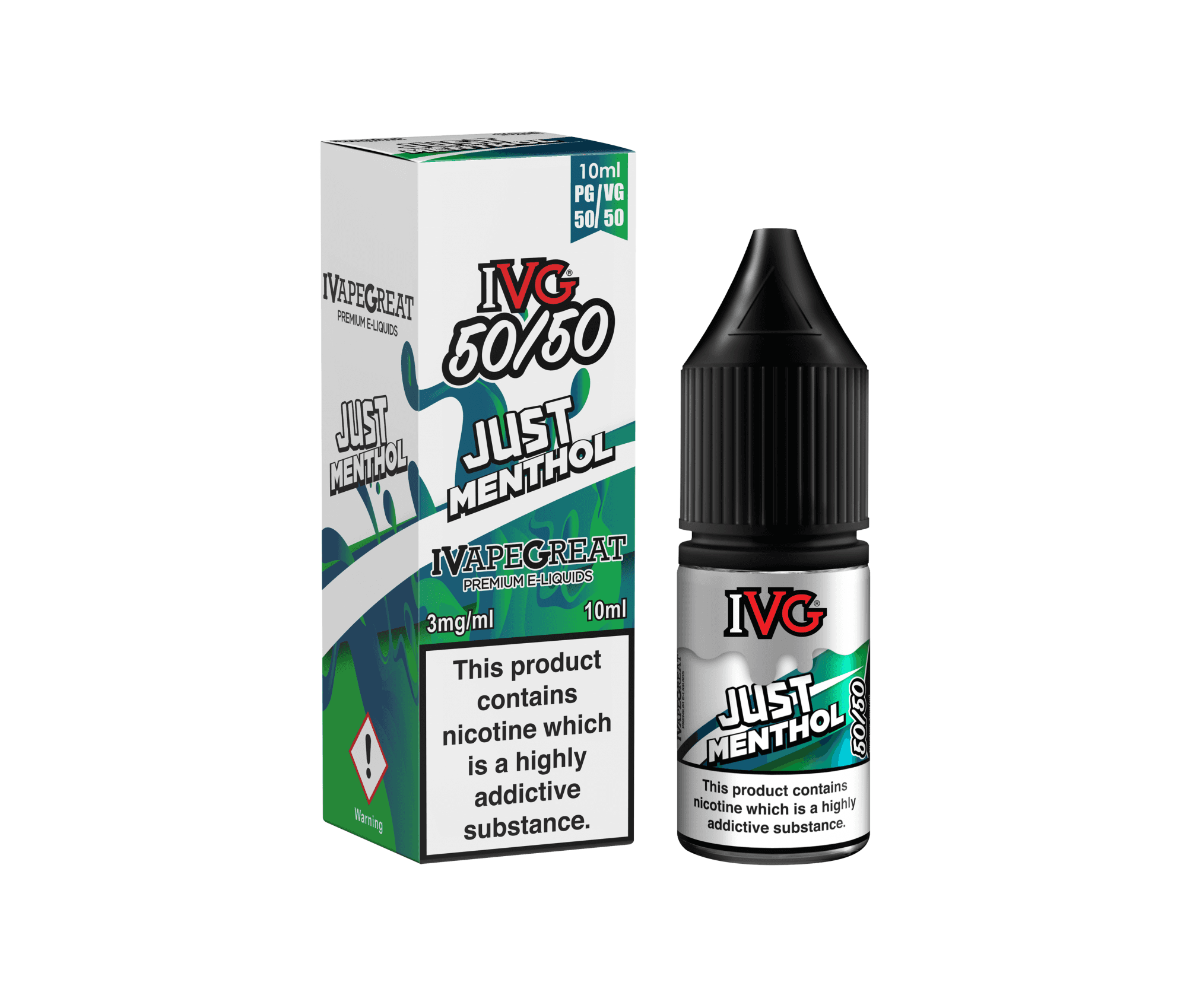Just Menthol 50/50 E-Liquid By IVG 10ml - Vapestore Direct