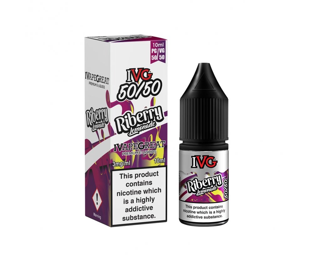 Riberry Lemonade 50/50 E-Liquid By IVG 10ml - Vapestore Direct
