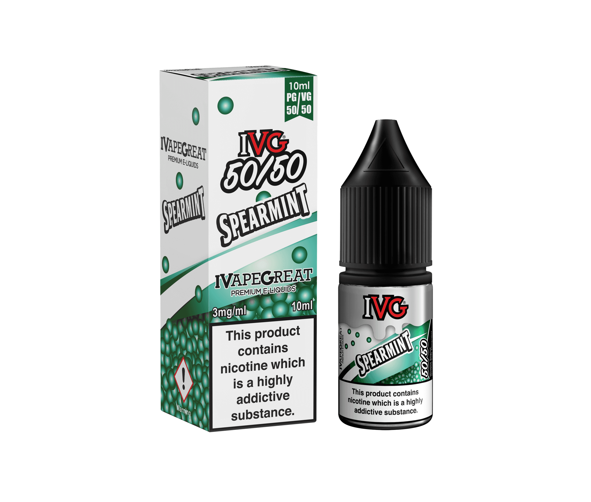 Spearmint 50/50 E-Liquid By IVG 10ml - Vapestore Direct