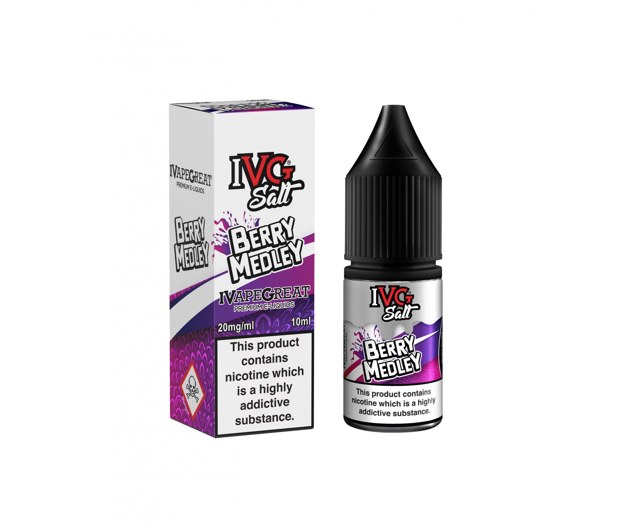 Berry Medley E-Liquid Nicotine Salt By IVG 10ml - Vapestore Direct