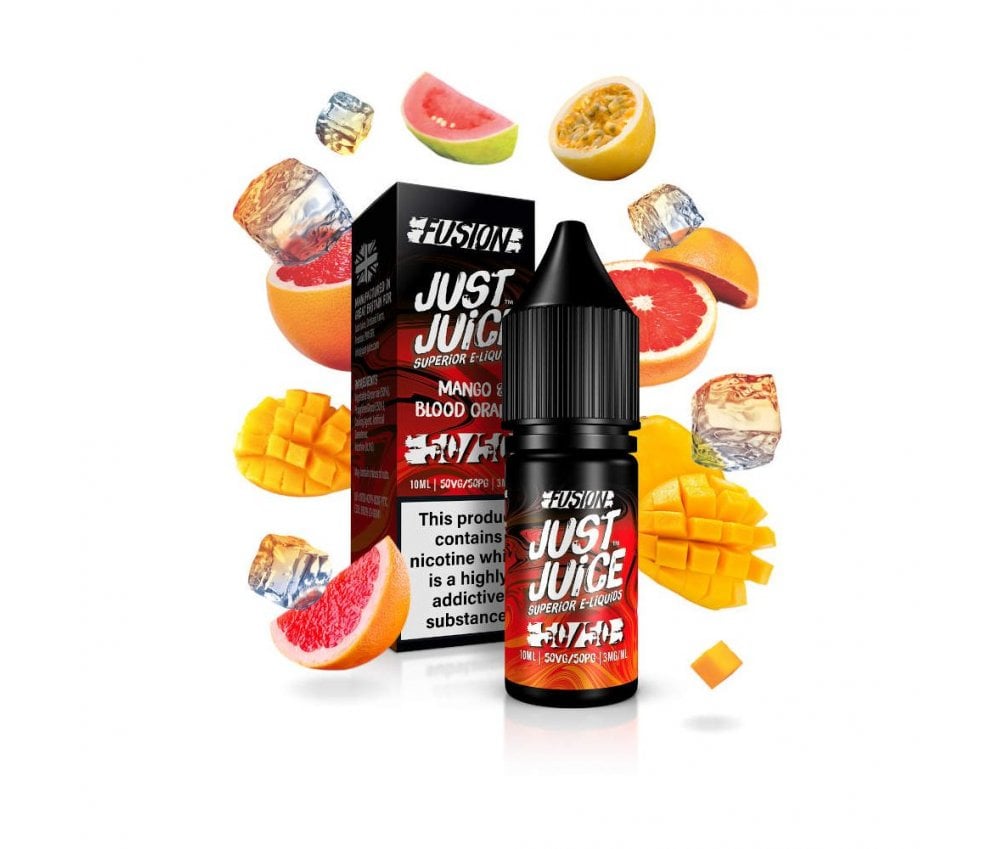 FUSIONS Mango Blood Orange 50/50 E-Liquid By Just Juice 10ml - Vapestore Direct