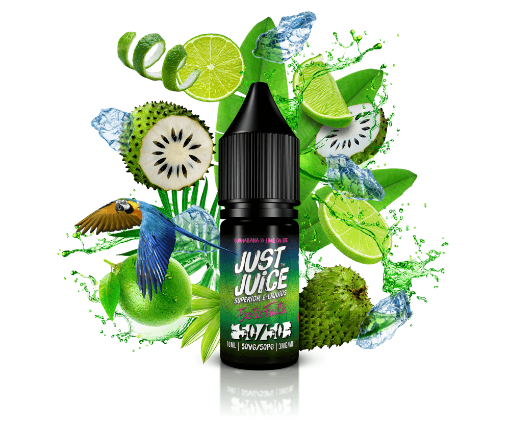 Guabana Lime Ice 50/50 E-Liquid By Just Juice 10ml - Vapestore Direct