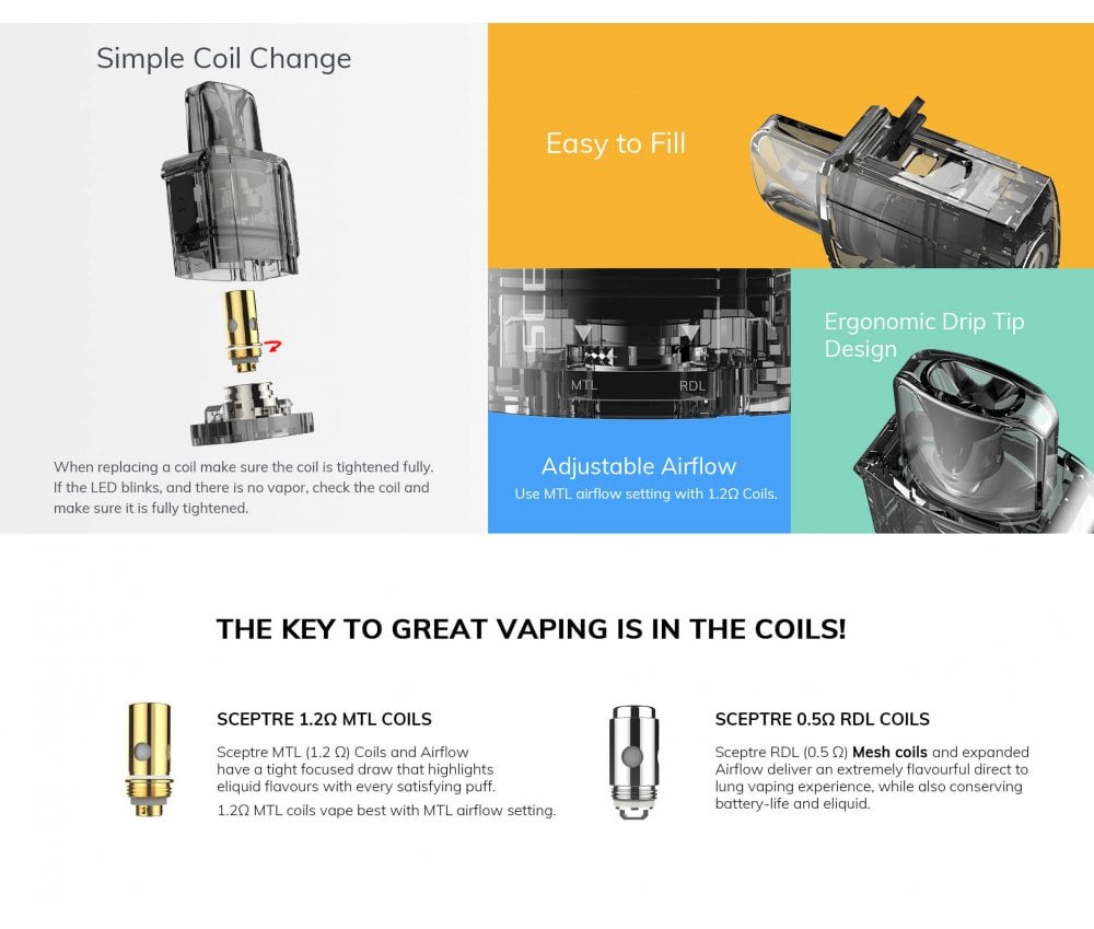 Innokin Sceptre 20W Pod Kit - Vapestore Direct