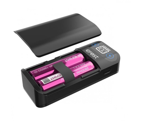 EFEST Lush Box 2-In-1 USB 18650 Battery Charger & Power Bank - Vapestore Direct