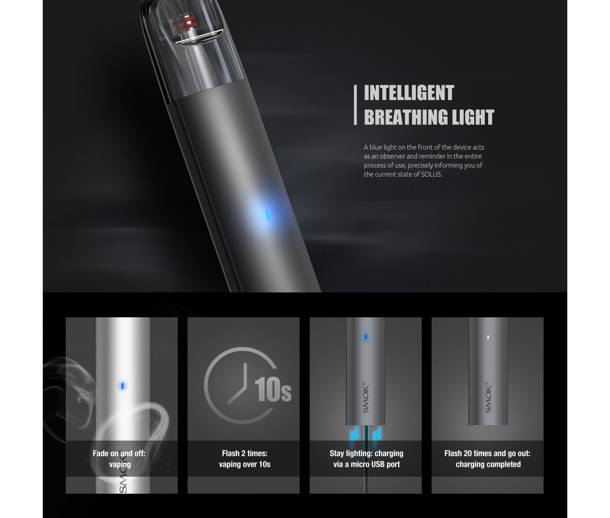 SMOK Solus Pod Kit Information  - Vapestore Direct