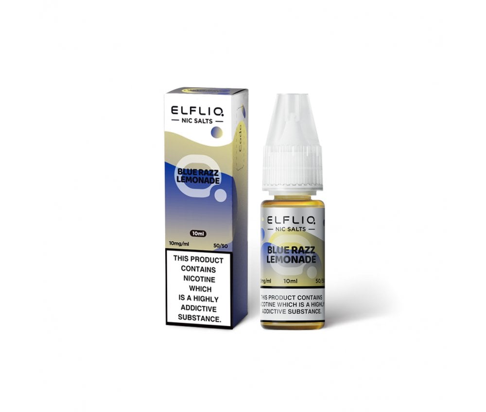 Blue Razz Lemonade ELFLIQ E-Liquid Nicotine Salt By Elfbar 10ml - Vapestore Direct