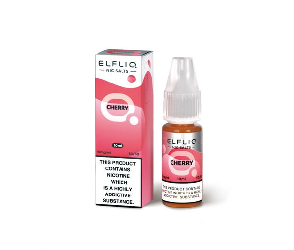 Cherry ELFLIQ E-Liquid Nicotine Salt By Elfbar 10ml - Vapestore Direct