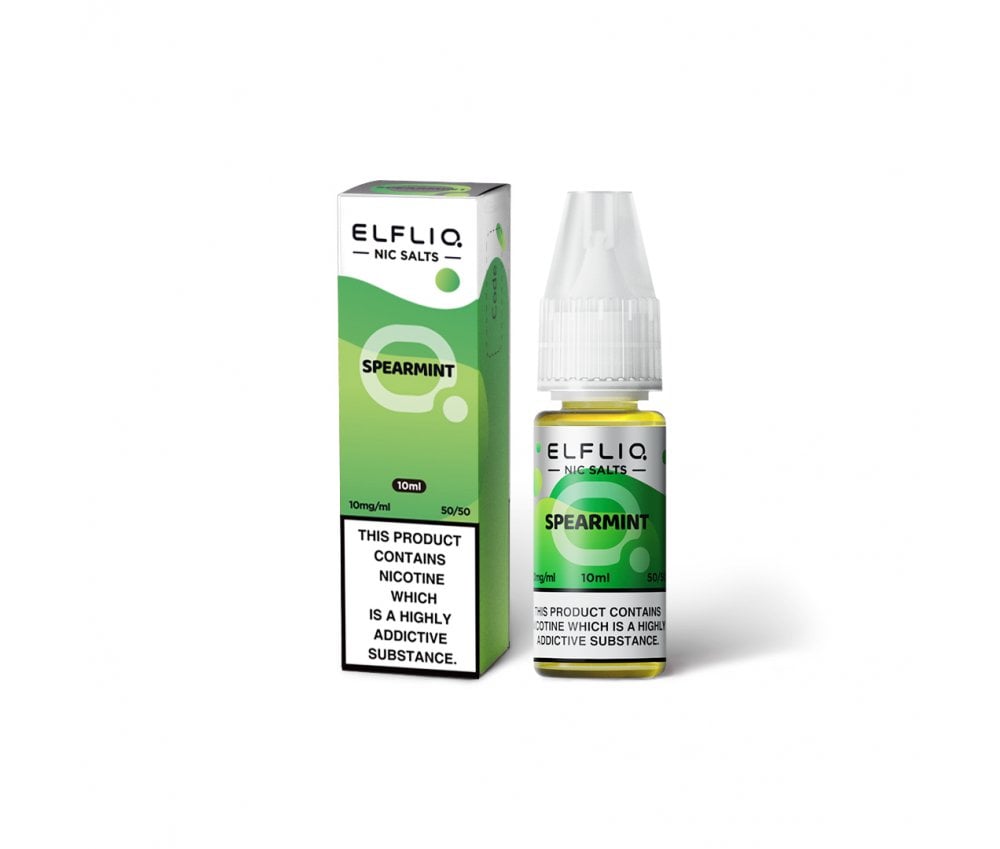 Spearmint ELFLIQ E-Liquid Nicotine Salt By Elfbar 10ml - Vapestore Direct