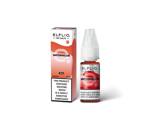 Watermelon ELFLIQ E-Liquid Nicotine Salt By Elfbar 10ml - Vapestore Direct