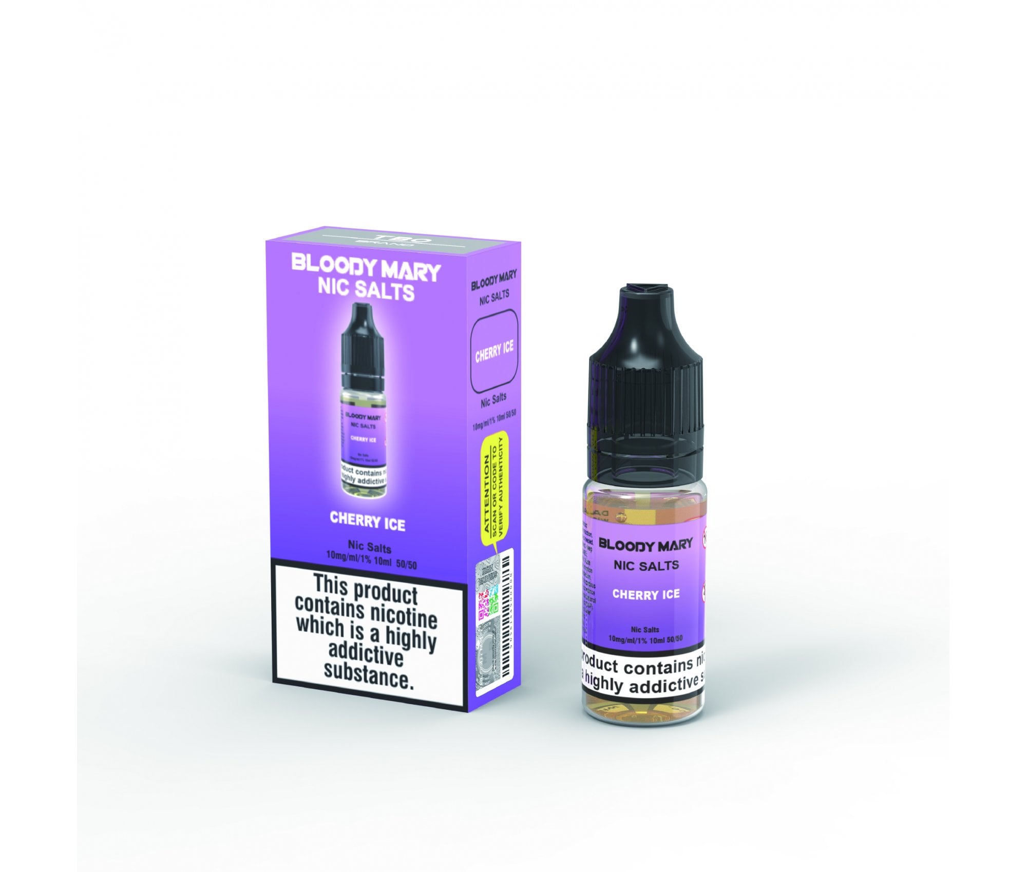 Cherry Ice E-Liquid Nicotine Salt By Bloody Mary 10ml - Vapestore Direct
