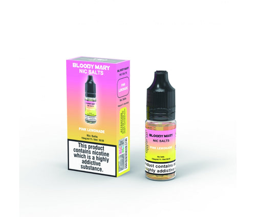 Pink Lemonade E-Liquid Nicotine Salt By Bloody Mary 10ml - Vapestore Direct