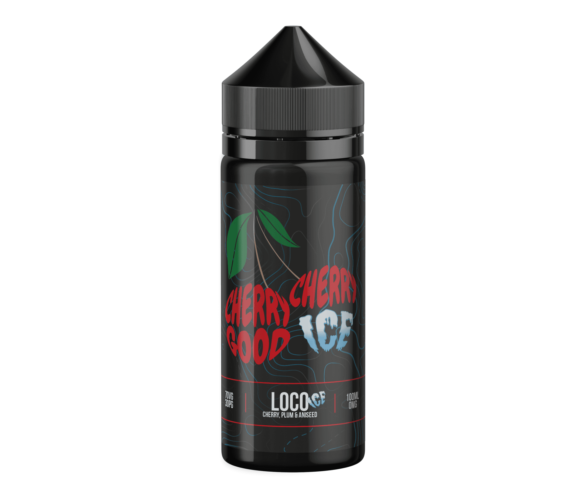 Loco Ice Cherry Good Cherry Ice E-Liquid Shortfill By Wick Liquor 100ml - Vapestore Direct