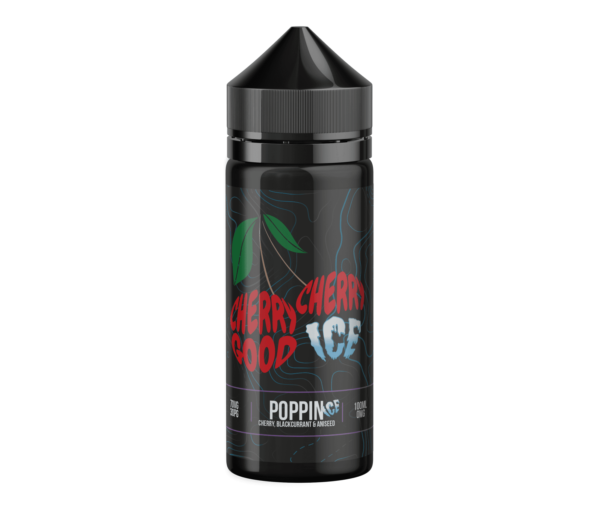 Poppin Ice Cherry Good Cherry Ice E-Liquid Shortfill By Wick Liquor 100ml - Vapestore Direct