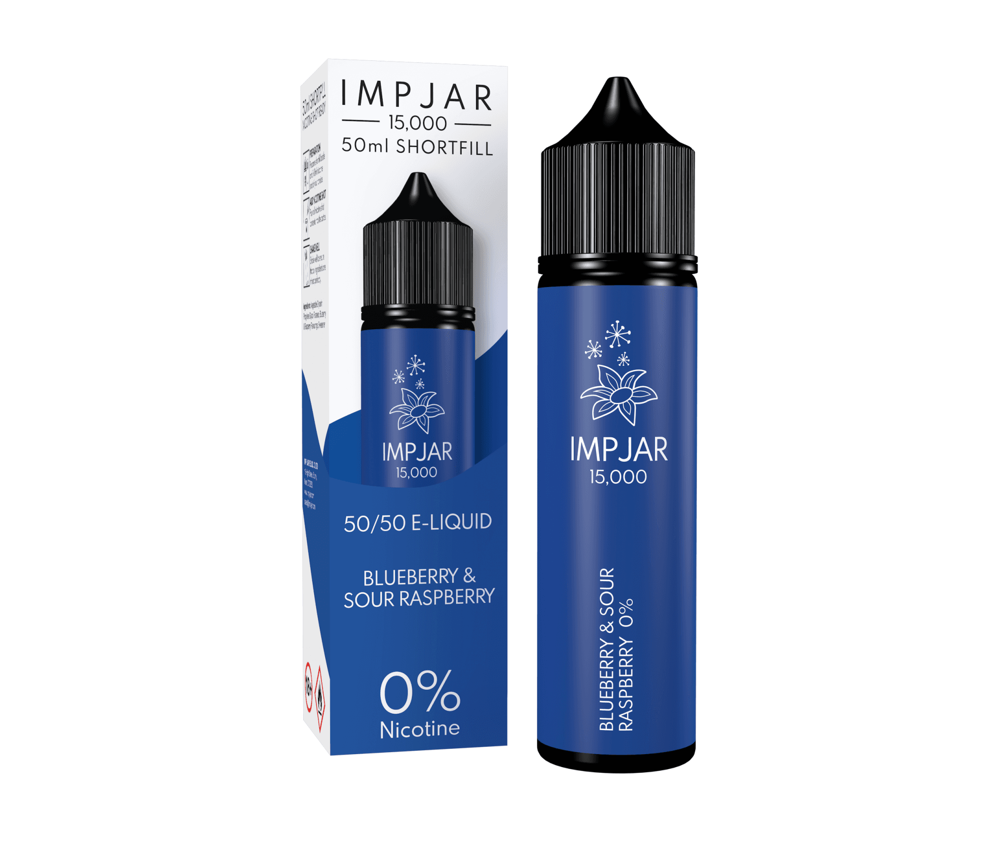 Blueberry Sour Raspberry E-Liquid 15000 Shortfill By Impjar 50ml - Vapestore Direct