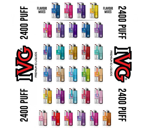 IVG 2400 Puff Disposable Vape Kit - Twist & Vape Style Bar  20mg - Vapestore Direct