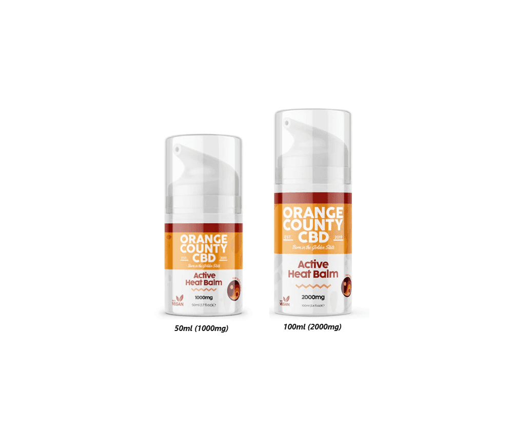 Orange County Active Heat Broad Spectrum CBD Muscle Balm - Vapestore Direct