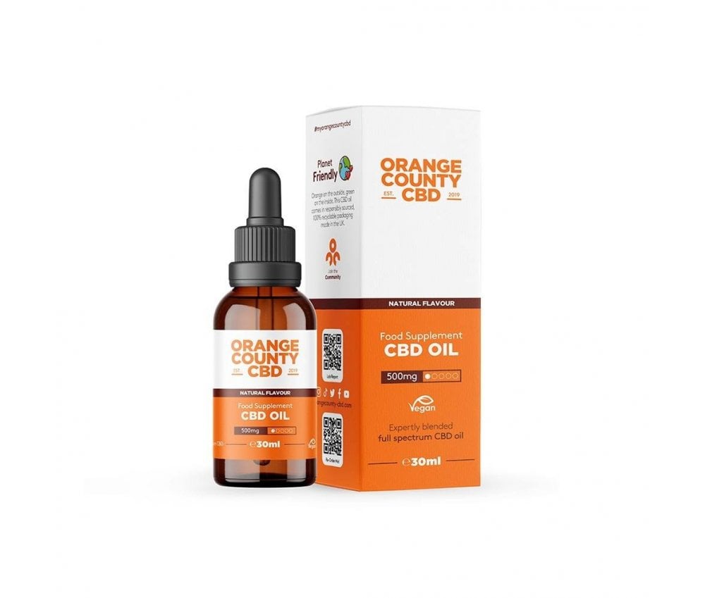 Orange County CBD Oil Tincture - Natural Flavour 30ml - Vapestore Direct