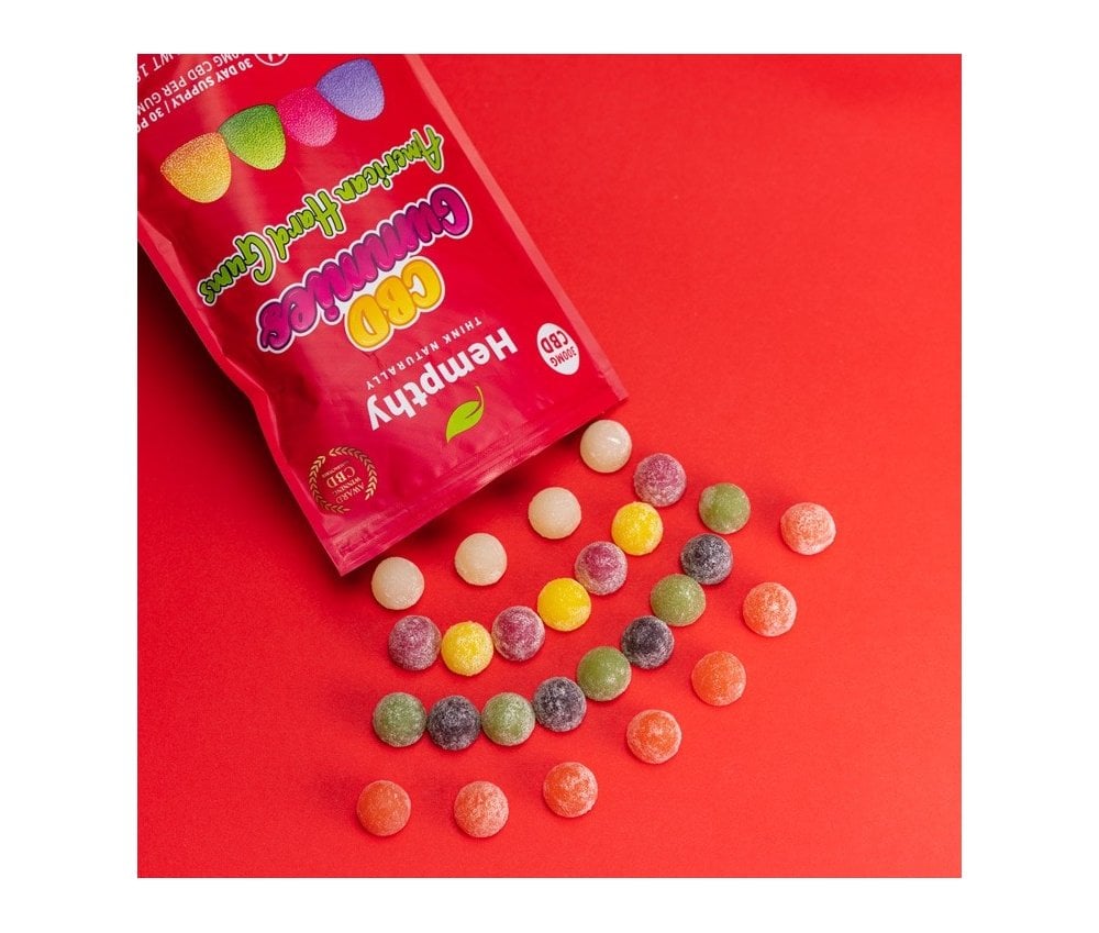 Hempthy CBD Gummies 300mg Bag AMERICAN HARD GUMS - Vapestore Direct