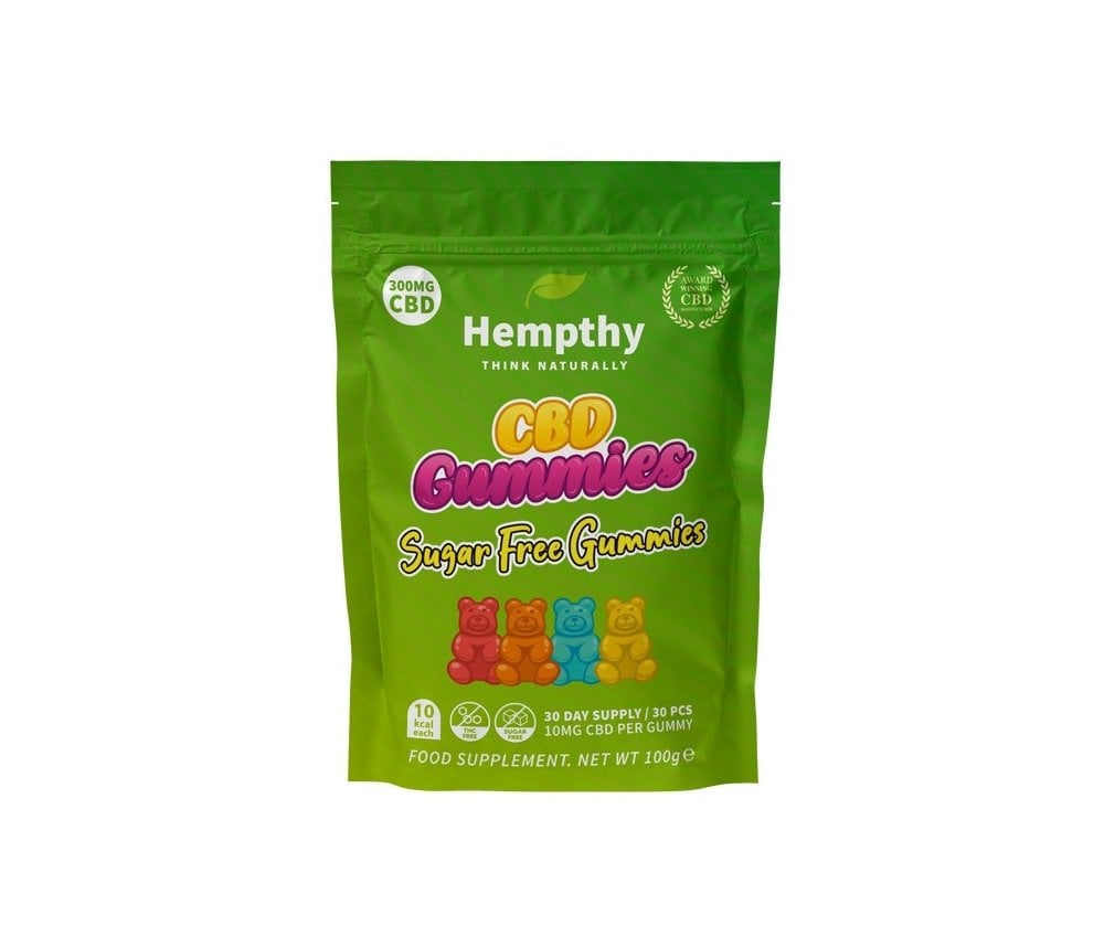 Hempthy CBD Gummies  300mg Bag SUGAR FREE GUMMIES - Vapestore Direct