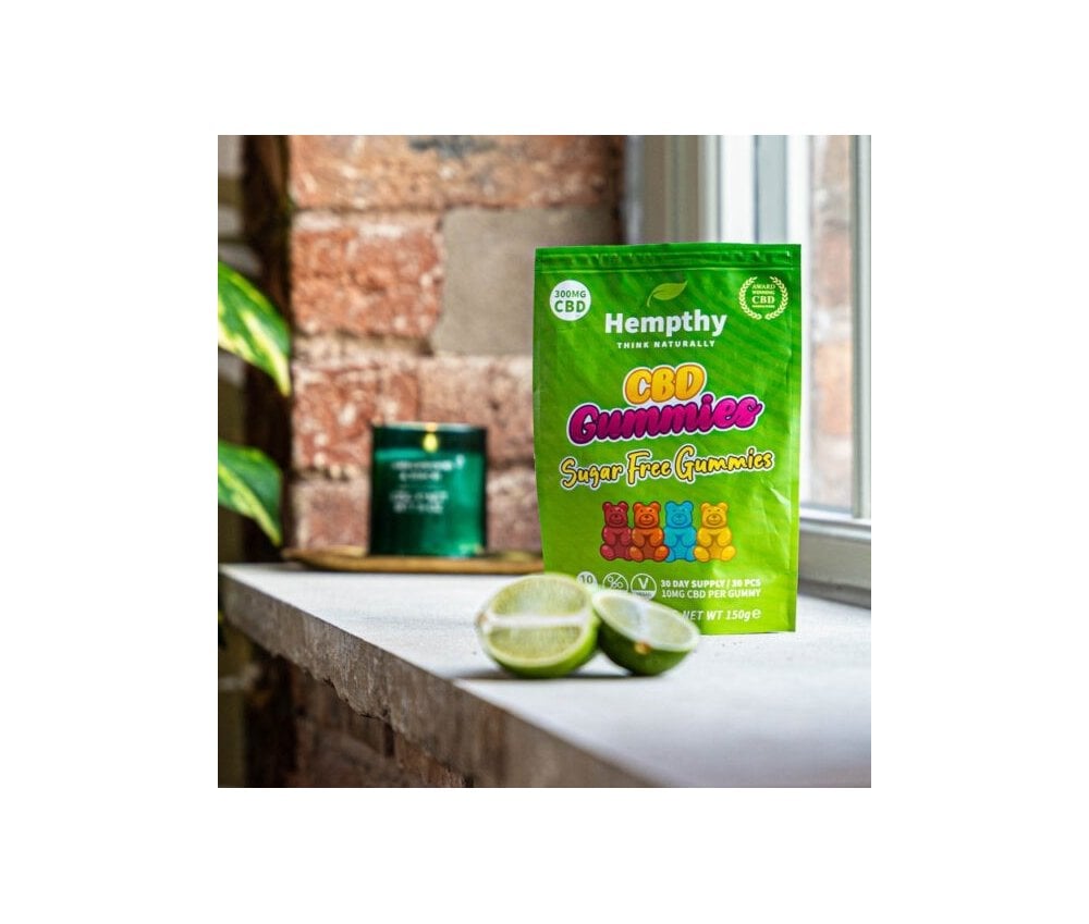Hempthy CBD Gummies  300mg Bag SUGAR FREE GUMMIES - Vapestore Direct