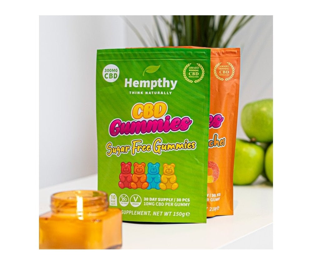 Hempthy CBD Gummies  300mg Bag SUGAR FREE GUMMIES - Vapestore Direct