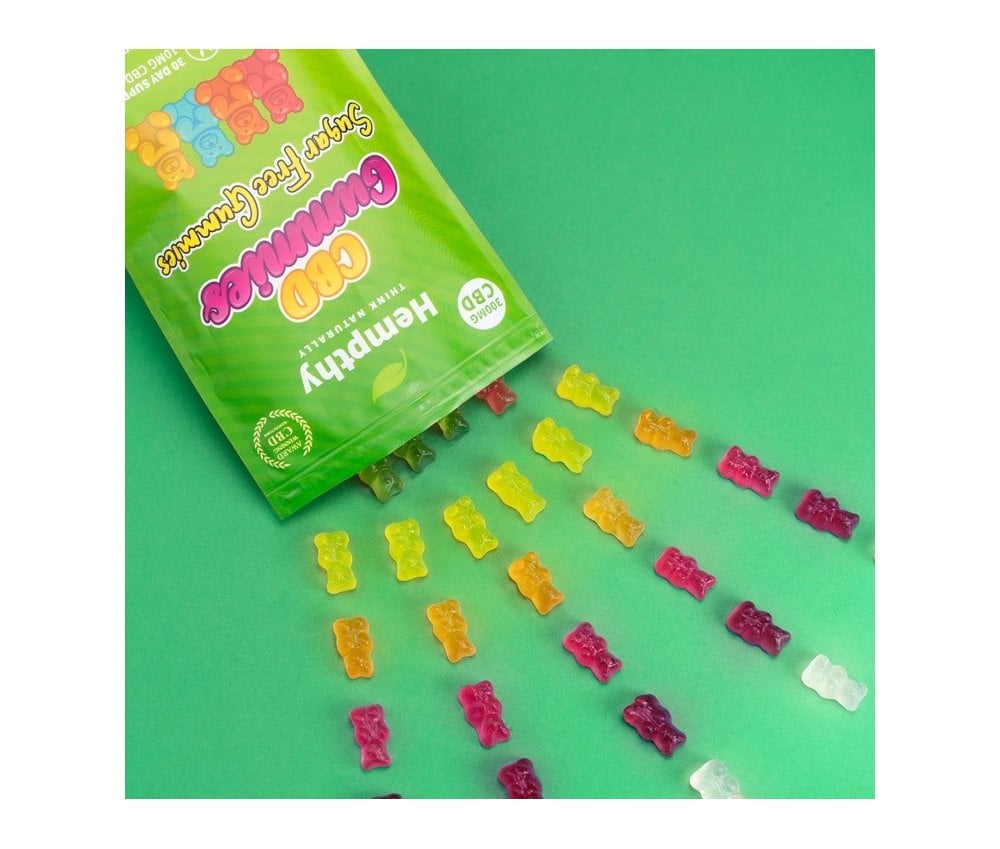 Hempthy CBD Gummies  300mg Bag SUGAR FREE GUMMIES - Vapestore Direct