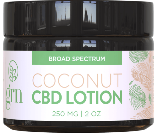 GRN CBD Body Lotion 250mg COCONUT - Vapestore Direct