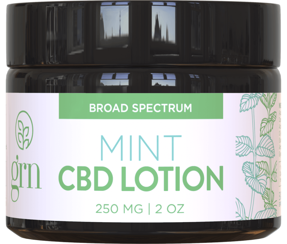 GRN CBD Body Lotion 250mg MINT - Vapestore Direct