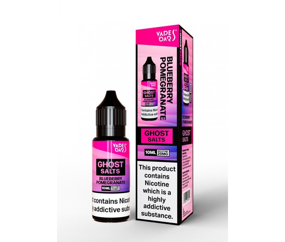 Blueberry Pomegranate GHOST SALTS E-Liquid Nicotine Salt By Vapes Bars 10ml - Vapestore Direct
