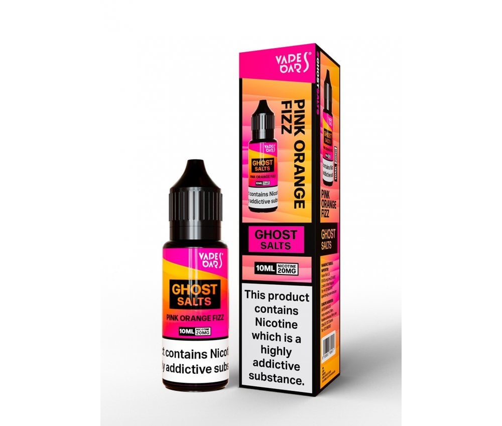 Pink Orange Fizz GHOST SALTS E-Liquid Nicotine Salt By Vapes Bars 10ml - Vapestore Direct