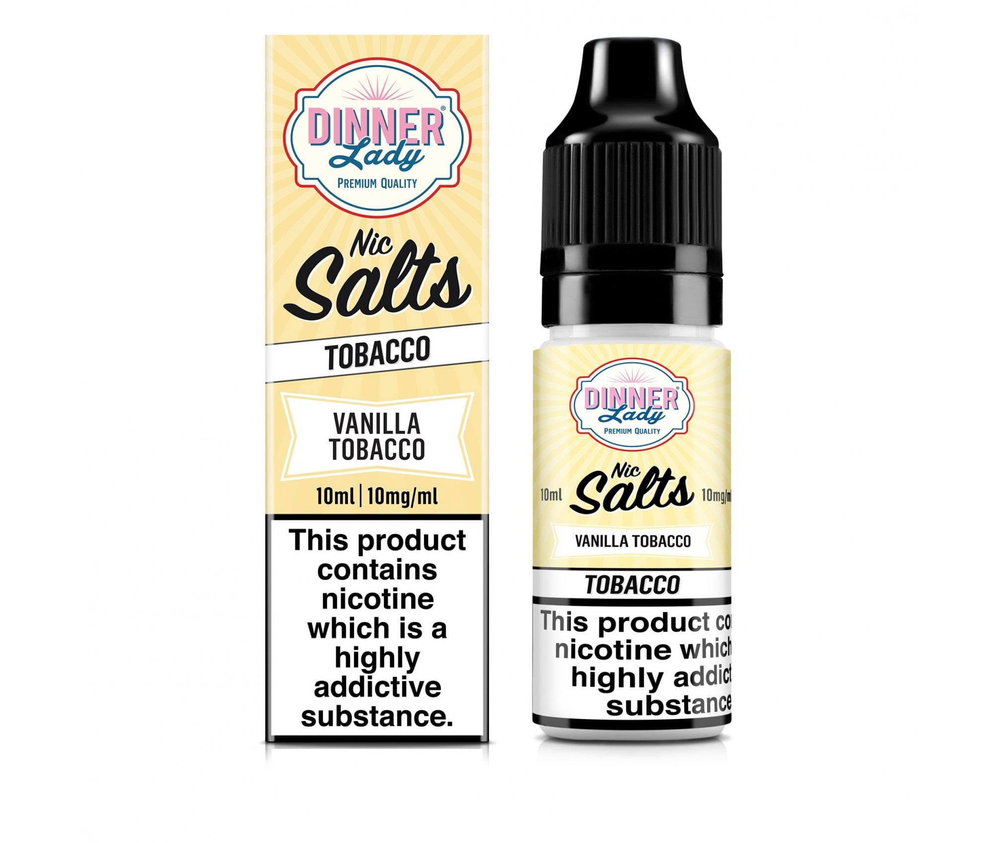 Vanilla Tobacco E-Liquid Nicotine Salt By Dinner Lady Tobacco 10ml - Vapestore Direct