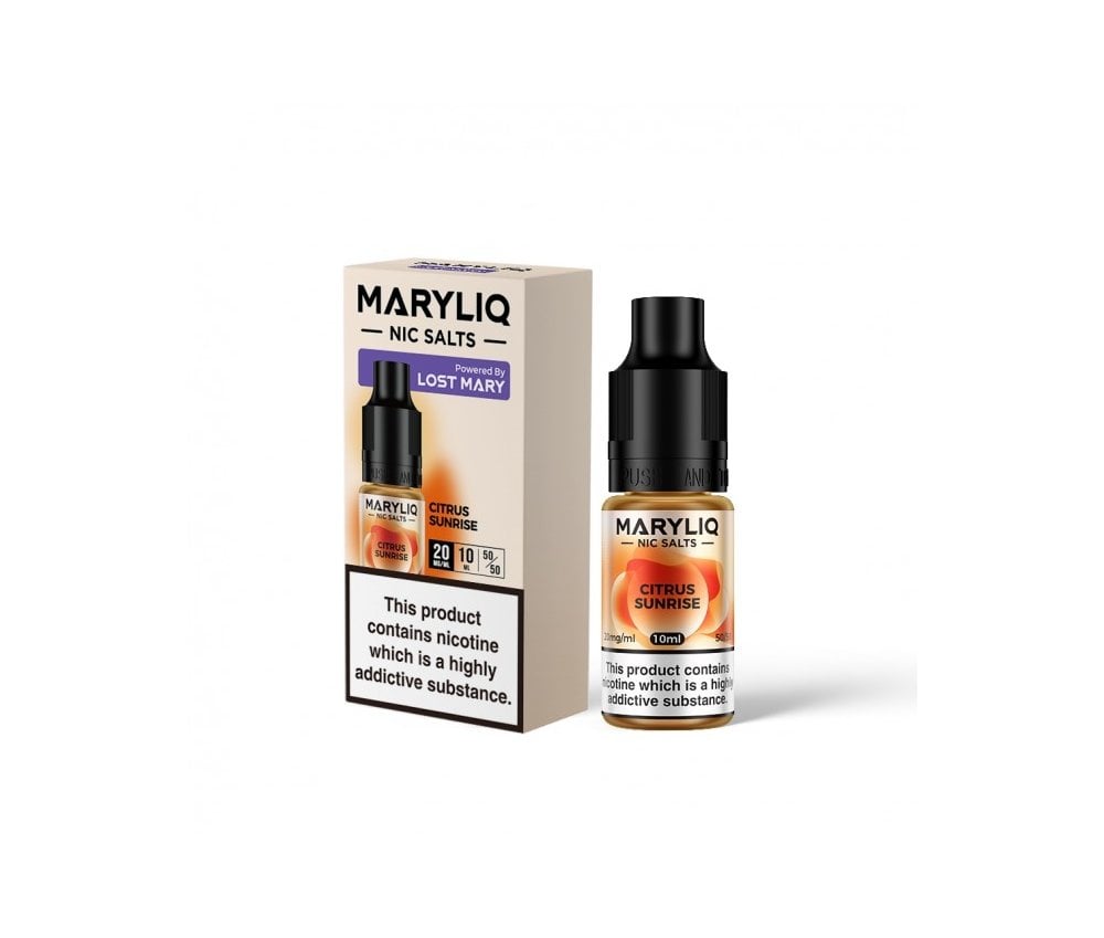 Citrus Sunrise Maryliq E-Liquid Nicotine Salt By Elfbar 10ml - Vapestore Direct