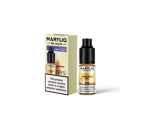 Pineapple Ice Maryliq E-Liquid Nicotine Salt By Elfbar 10ml - Vapestore Direct