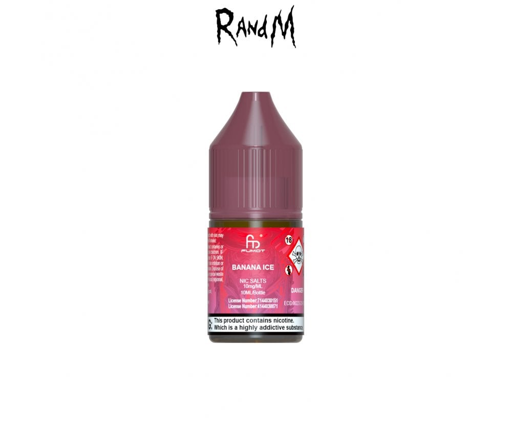 Banana Ice 7000 E-Liquid Nicotine Salt by R & M Tornado 10ml - Vapestore Direct