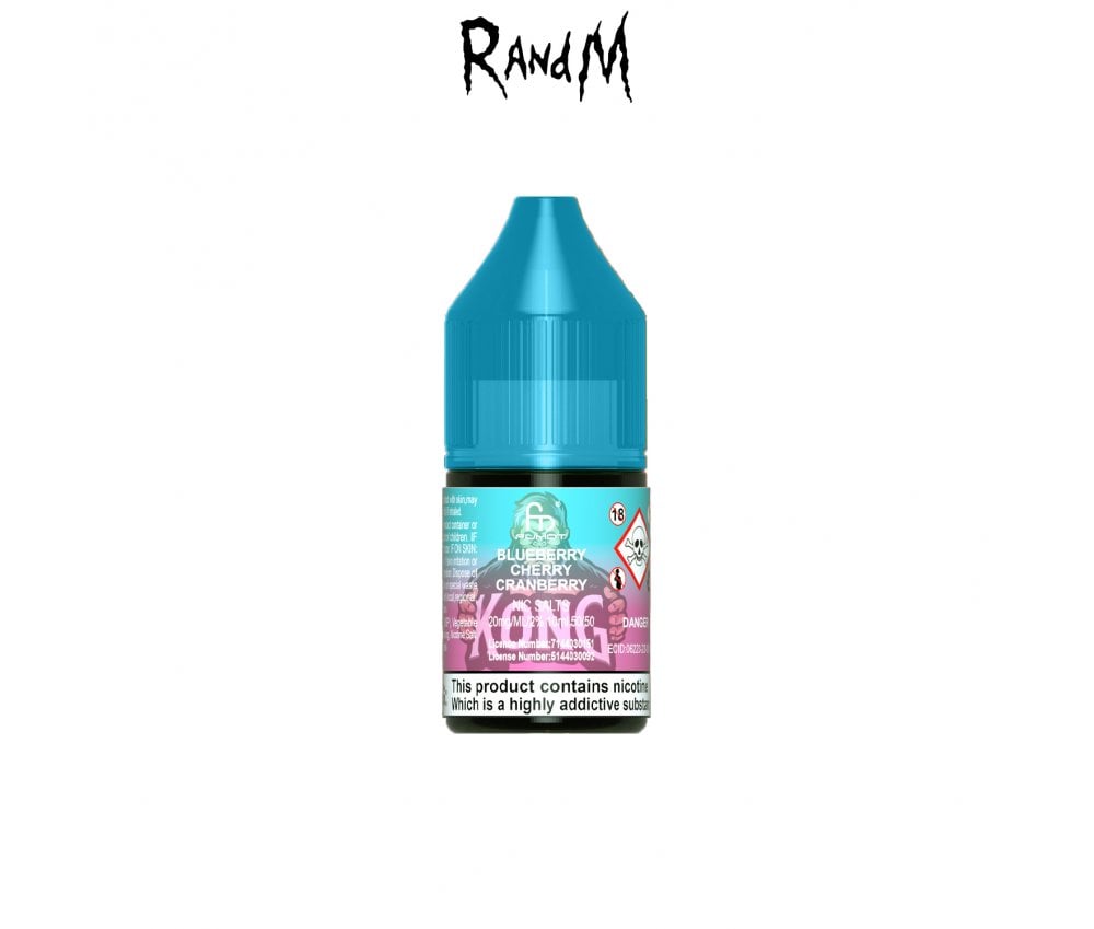 Blueberry Cherry Cranberry 7000 E-Liquid Nicotine Salt by R & M Tornado 10ml - Vapestore Direct