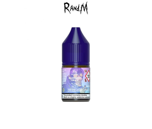 Blueberry On Ice 7000 E-Liquid Nicotine Salt by R & M Tornado 10ml - Vapestore Direct