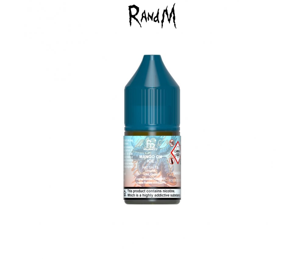 Mango On Ice 7000 E-Liquid Nicotine Salt by R & M Tornado 10ml - Vapestore Direct