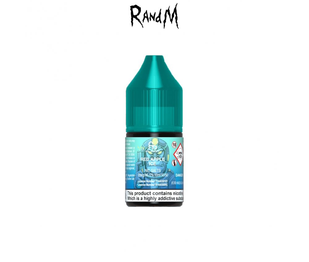 Red Apple Ice 7000 E-Liquid Nicotine Salt by R & M Tornado 10ml - Vapestore Direct
