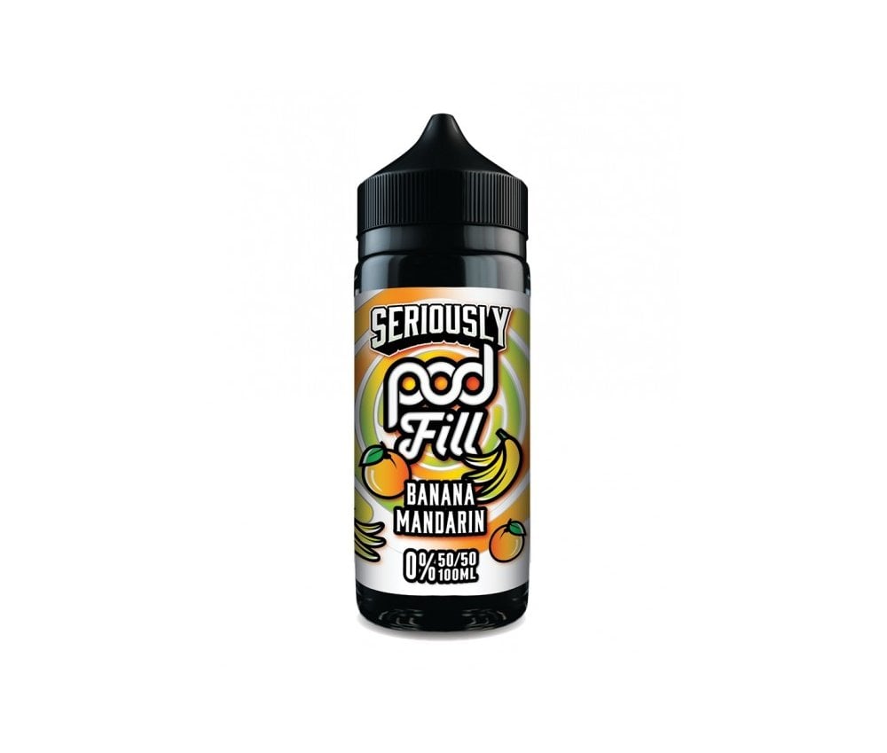 Banana Mandarin Seriously Pod Fill E-Liquid Shortfill by Doozy Vape 100ml - Vapestore Direct